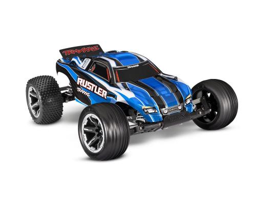 TRAXXAS 1/10 SCALE STADIUM TRUCK TQ 2.4 GHZ W/USB-C - BLUE TRX37054-8BLUE INCL. nimh accu en USB lad