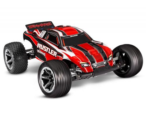 TRAXXAS 1/10 SCALE STADIUM TRUCK TQ 2.4 GHZ W/USB-C - RED TRX37054-8RED INCL. nimh accu en USB lader