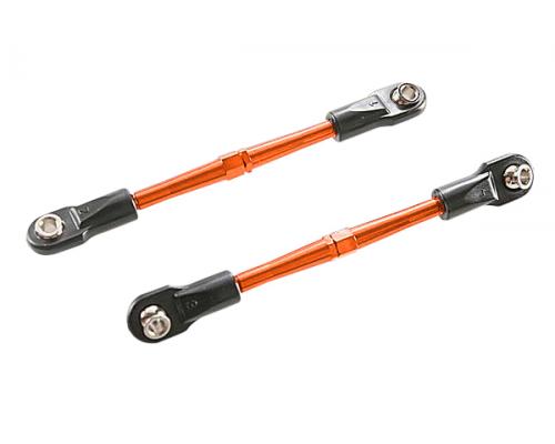 Traxxas TRX3139T Spanschroeven, aluminium (oranje-geanodiseerd), teen koppelingen, 59mm (2) (gemonte