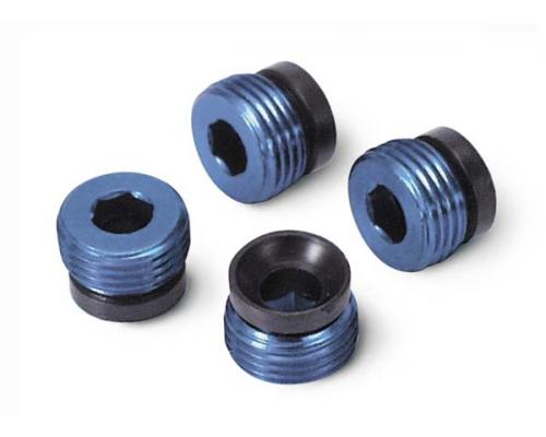 Traxxas TRX4934X Aluminium doppen, pivot bal (blauw-geanodiseerd) (4)