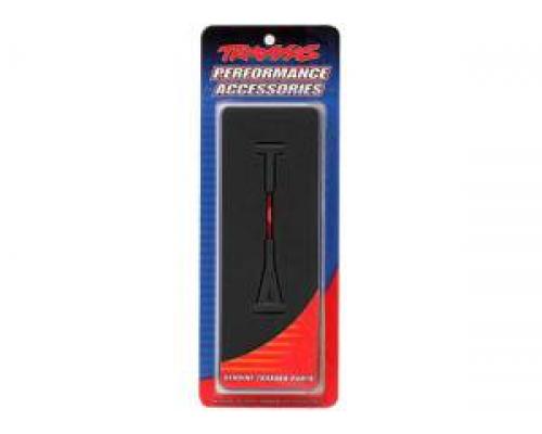 Traxxas TRX6979R Wheelie bar koppeling aluminium Rood