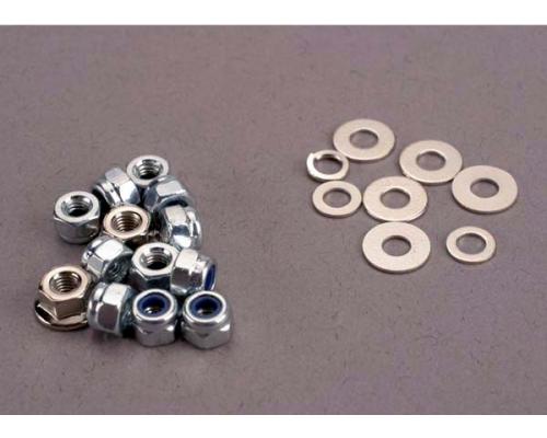 Traxxas TRX1846 Moer set, moer en ring set voor Sledgehammer