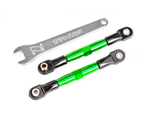 Traxxas TRX2444G Camber links, voorkant (BUIZEN groen geanodiseerd, 7075-T6 aluminium, sterker dan t