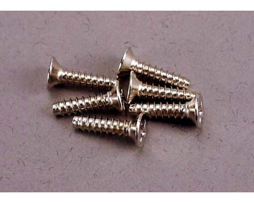 Traxxas TRX2648 Schroeven, 3x12mm verzonken zelftappende (6)