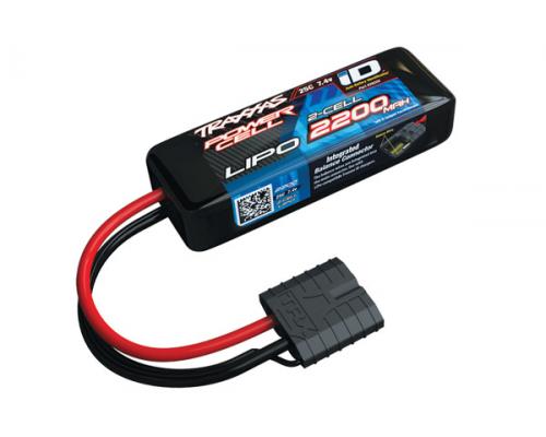 2200mah 7.4v 2-Cell 25C LiPO Accu met ID Herkenning TRX2820X