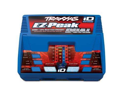 Traxxas TRX2972 Lader, 100W Duo LiPo/NiMH met iD Aut Bat herkenning