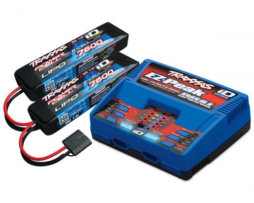 Traxxas TRX2991GX Accu / lader compleet pakket (inclusief # 2972 Dual iD lader (1), # 2869x 7600mAh