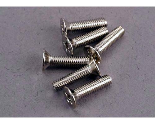 Traxxas TRX3178 Schroeven, 3x12mm verzonken (6)