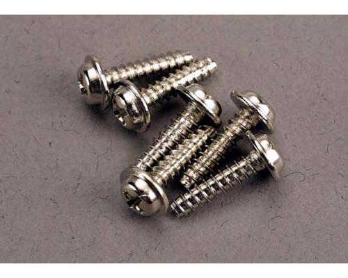 Traxxas TRX3286 Schroeven, 3x12mm kop met ring zelftappende (6)