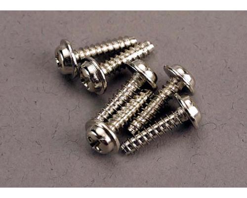 Traxxas TRX3286 Schroeven, 3x12mm kop met ring zelftappende (6)