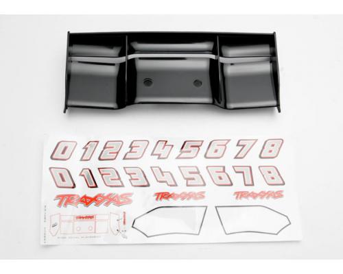 Traxxas TRX5446 Vleugel, Revo (Zwart finish)/ stickers