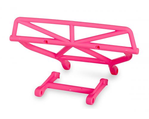 Traxxas TRX5836P Bumper, achter / bumper montage, achter (roze)