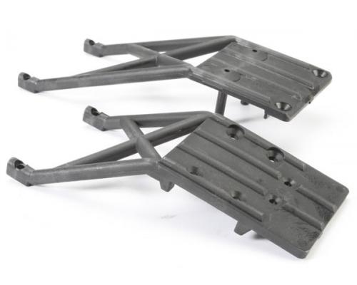 Traxxas TRX5837 Skidplates, front & rear (black)