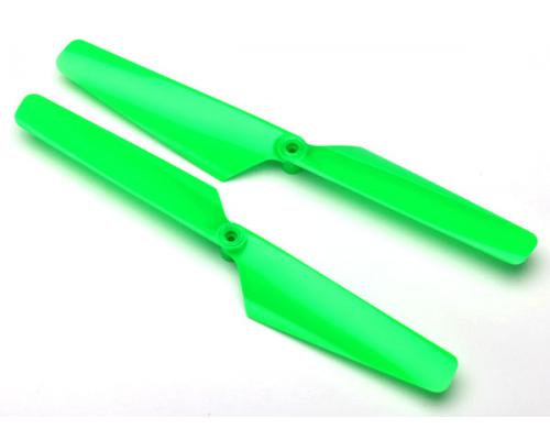 Traxxas TRX6631 Rotor blade set, green (2)/ 1.6x5mm BCS (2)