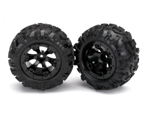 Traxxas TRX7277 Banden en wielen, geassembleerd, gelijmd (geode zwarte, beadlock-achtige wielen, Can