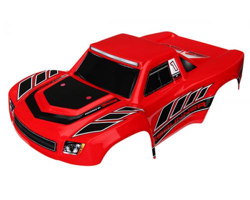 Traxxas TRX7617 Body, LaTrax Desert Prerunner rood / stickers