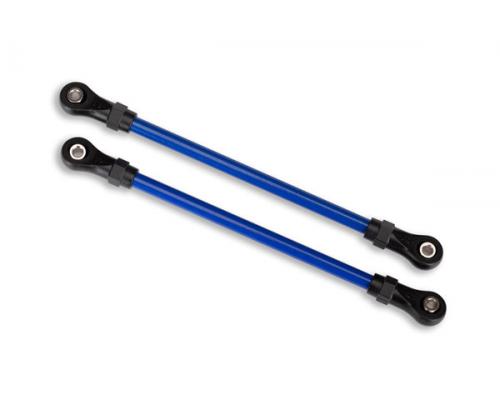 Traxxas TRX8143X Ophangarmen, voorkant onder, blauw (2) (5x104mm, gepoedercoat staal) (samengesteld 