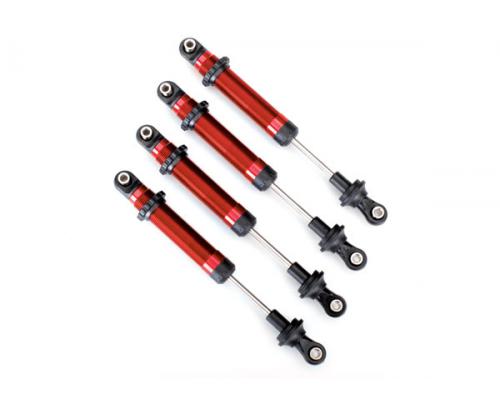 Traxxas TRX8160R Schokbrekers, GTS, rood aluminium (gemonteerd zonder veren) (4) (voor gebruik met 8