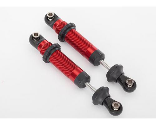 Traxxas TRX8260R Schokbrekers, GTS, aluminium (rood-geanodiseerd) (samengesteld met veervasthoudonde