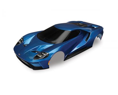 Traxxas TRX8311A Body, Ford GT, blauw (geschilderd, stickers toegepast)