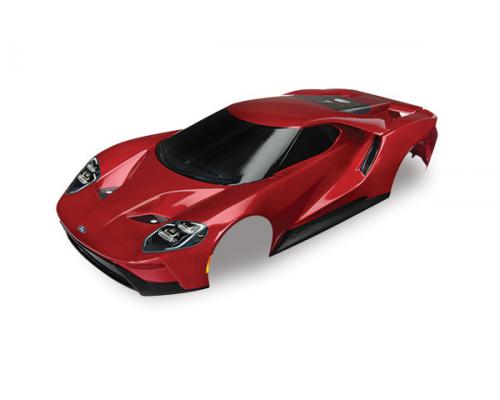 Traxxas TRX8311R Body, Ford GT, rood (geschilderd, stickers toegepast)