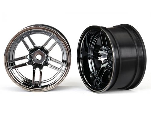 Traxxas TRX8372 Wielen, 1,9\" split-spoke (zwart chroom)