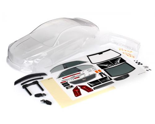 Traxxas TRX8391 Body, Cadillac CTS-V (helder, vereist schilderen) / sticker (inclusief zijspiegels, 