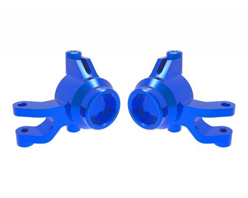 Traxxas 10734-BLUE Steering blocks, 6061-T6 aluminum (blue-anodized)