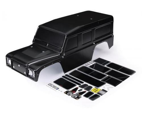 Traxxas BODY, LAND ROVER DEFENDER, BLACK (PAINTED)/ DECALS TRX-8011-BLK