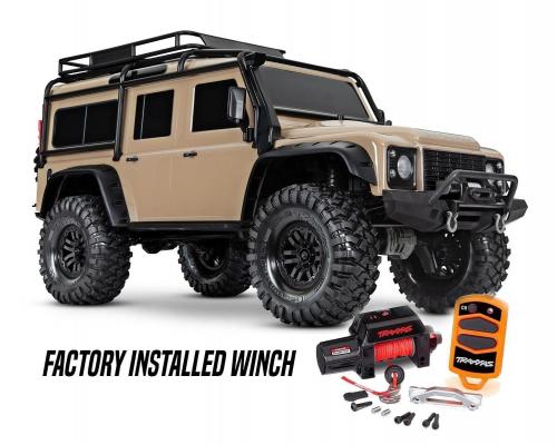 Traxxas TRX-4 Land Rover Defender Crawler met lier SAND TRX82056-84SAND