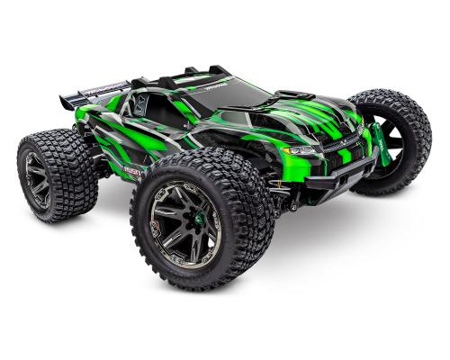 Traxxas Rustler 4X4 ULTIMATE - Groen zonder accu en lader TRX67097-4GRN