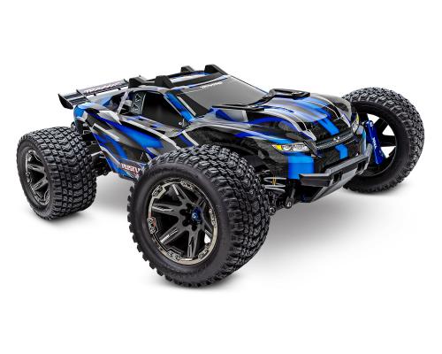 Traxxas Rustler 4X4 ULTIMATE-Blauw zonder accu en lader TRX67097-4BLUE