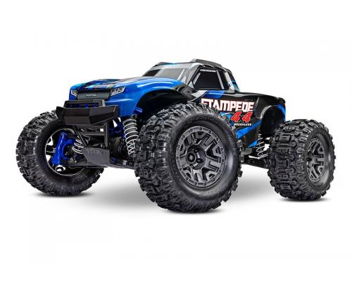 Traxxas STAMPEDE 4X4 BL2-S BRUSHLESS 1/10 SCALE 4WD MONSTER TRUCK TQ 2.4GHZ - BLUE TRX67154-4BLUE