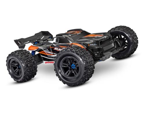 Traxxas Sledge: 1/8 4WD Oranje borstelloze elektrische monstertruck met TQi 2,4 GHz Traxxas Link-ena