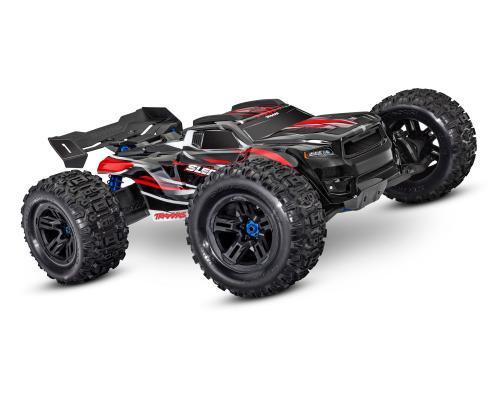 Traxxas Sledge: 1/8 4WD Rood borstelloze elektrische monstertruck met TQi 2,4 GHz Traxxas Link-enabl