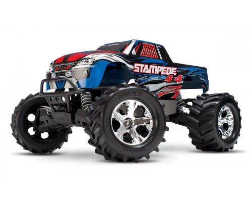 Traxxas Stampede 4X4, Blauw, Extreem terrein 4X4 Uitrusting! Compleet