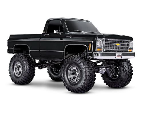 Traxxas TRX-4 Scale and Trail Crawler met Chevrolet K10 Truck Body zwart uit 1979: 4WD elektrische t