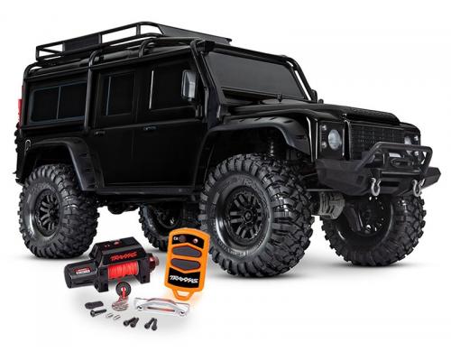 Traxxas TRX-4 Land Rover Crawler Zwart Limited Trophy-Edition  met Winch TRX82056-84BLK