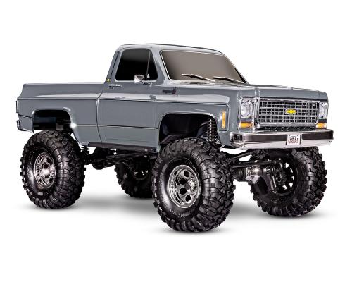 Traxxas TRX-4 Scale and Trail Crawler met Chevrolet K10 Truck Body Zilver uit 1979: 4WD elektrische 