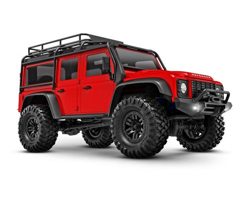 Traxxas TRX-4M 1/18 Schaal en Trail Crawler Land Rover 4WD Elektrische Truck met TQ Rood TRX97054-1R