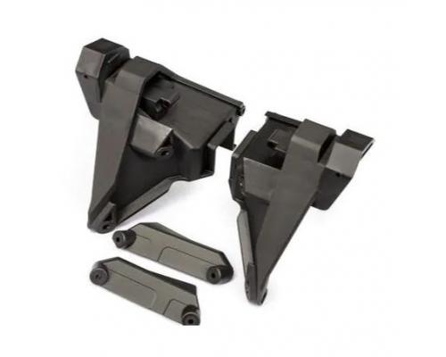 Traxxas TRX10938 Shock tower extensions, rear (left & right)/ mounts (left & right)
