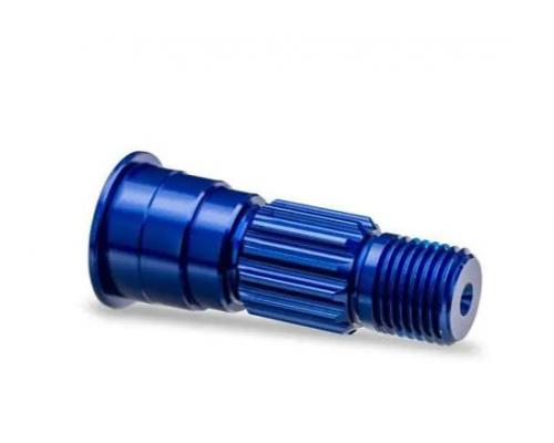 Traxxas TRX10953-BLUE Stub axle, front, 6061-T6 aluminum (blue-anodized)