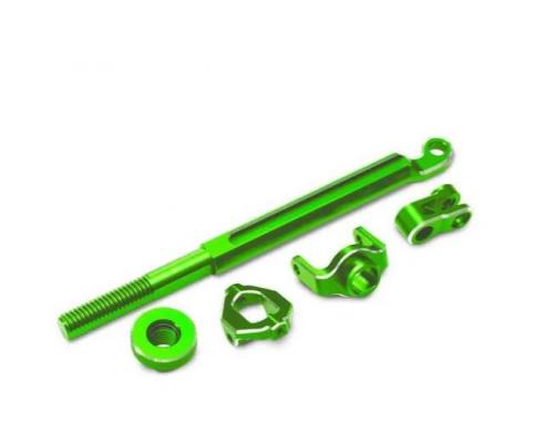 Traxxas TRX10958-GRN Brake linkage, front (green-anodized 6061-T6 aluminum)/ mounting hardware