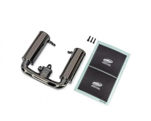 Traxxas TRX10985-BLKCR Engine intake, black chrome/ 3x12mm CS (1)/ 2.5x12mm CS (2)