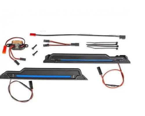 Traxxas TRX10998-BLUE LED light kit, blue, complete (underbody)