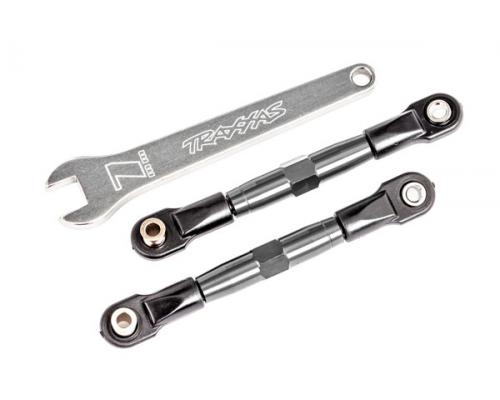 Traxxas TRX2444A Camber links, voorkant (BUIZEN grijs geanodiseerd, 7075-T6 aluminium, sterker dan t