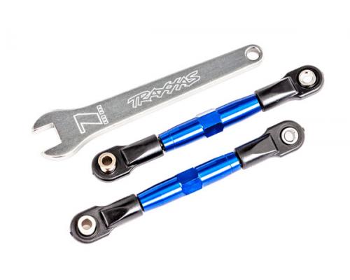 Traxxas TRX2444X Camber links, voorkant (BUIZEN blauw geanodiseerd, 7075-T6 aluminium, sterker dan t