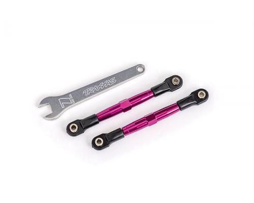 Traxxas TRX2445P Teenschakels, voor (TUBES roze geanodiseerd, 7075-T6 aluminium, sterker dan titaniu