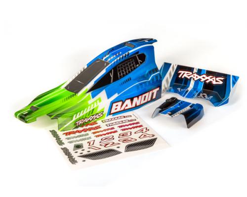 Traxxas TRX2450X Body, Bandit (past ook op Bandit VXL), groen/vleugel (geverfd, emblemen aangebracht