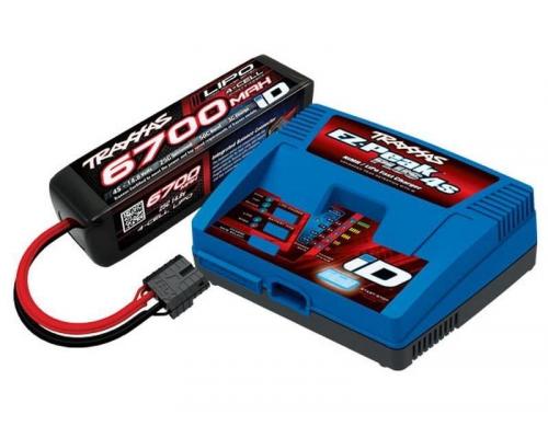 Traxxas TRX2998G COMBO-batterij/oplader compleet pakket (inclusief 2981 ID-oplader (1), 2890X 6700 m